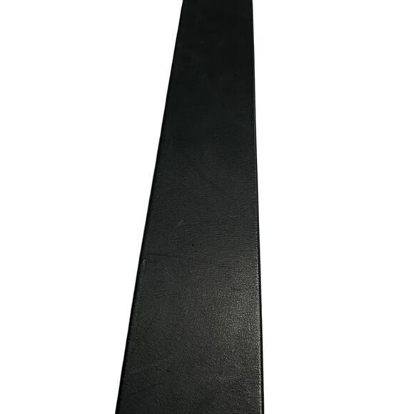 HOUSE OF WOLVES Black Leather Thick Belt Waist NWT Moto - Picture 3 of 8